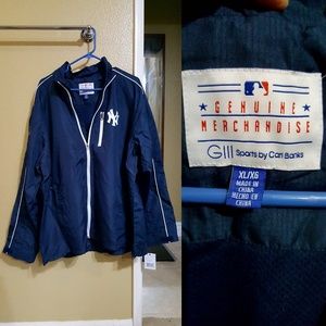 G111 Sports Carl Banks NY Yankees windbreaker
